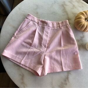 New Zara tailored pink shorts
